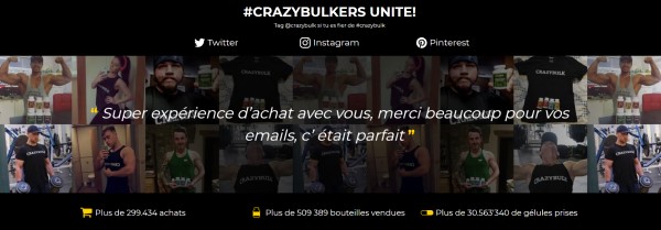 Retours utilisateurs Crazy Bulk