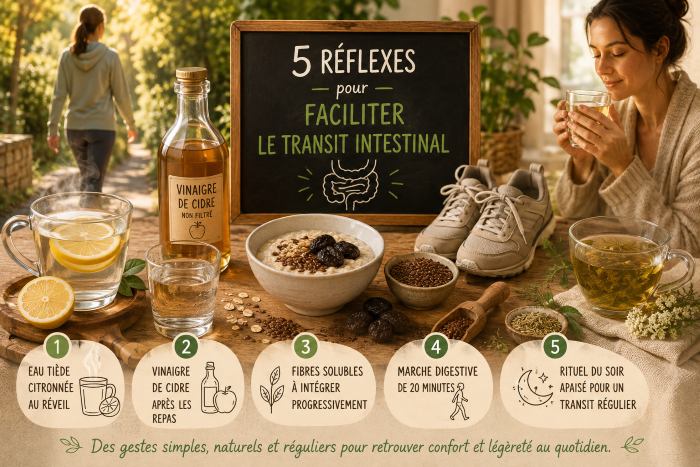 Digestion difficile : 5 réflexes pour faciliter le transit intestinal